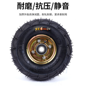 ล้อนิวเมติกยาง Cui ล้อหมุนอุตสาหกรรมขนาดเส้นผ่าศูนย์กลาง200มม. พร้อมแบริ่งคู่ - Product Image 4