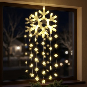 Guirlande lumineuse <span class=keywords><strong>de</strong></span> <span class=keywords><strong>Noël</strong></span> 70 cm pour fenêtre, flocons <span class=keywords><strong>de</strong></span> neige, étoiles, sapin <span class=keywords><strong>de</strong></span> <span class=keywords><strong>Noël</strong></span>, intérieur/extérieur, mur, pour mariage, fête, vente flash, lumières <span class=keywords><strong>de</strong></span> <span class=keywords><strong>Noël</strong></span> - Product Image 5