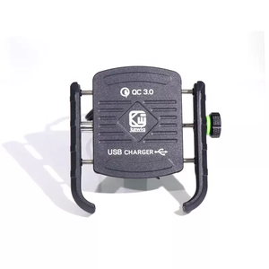 <span class=keywords><strong>Support</strong></span> de téléphone pour guidon de <span class=keywords><strong>moto</strong></span> en métal étanche 15W, noir, pour câble <span class=keywords><strong>USB</strong></span> DIN vers SAE - Product Image 3