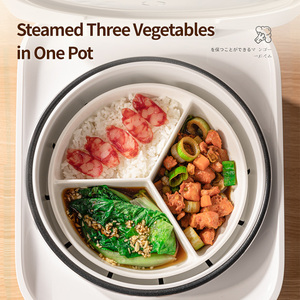 Platos Clásicos Ecológicos Creativos con Diseño de Cuadrícula Blanca, con <span class=keywords><strong>3</strong></span> Compartimentos, Vajilla de Cerámica Vintage para la Cena, Reducción de Grasa - Product Image 2