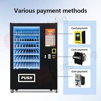 Distributeur automatique de snacks et de boissons réfrigérés avec paiement par QR