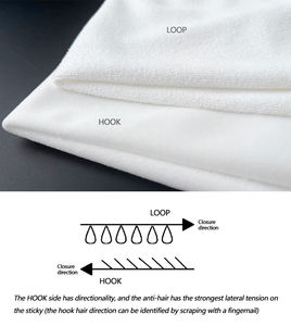 Tissu doux et silencieux à crochets et boucles pour vêtements <span class=keywords><strong>de</strong></span> bébé, couches, langes, bavoirs, tissu auto-adhésif sans bruit - Product Image 4