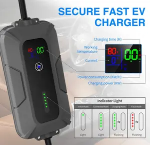 RDC Wholesale New Energy Portable EV Charger Type 2 Electric Car Charger Station With Screen