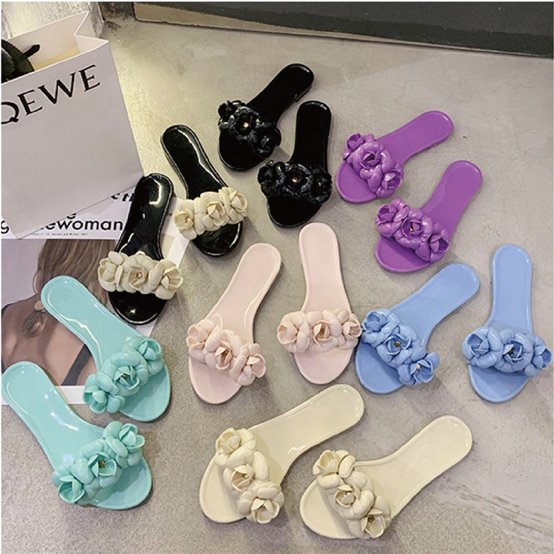 Clear Jelly Sandals Chanel Clear Rubber Slides Best Selling Fruit