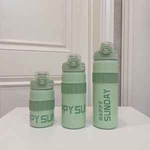 Nuova Borraccia Termica Sportiva alla Moda 2025 per Ragazzi e Ragazze, Bottiglia d'Acqua con Isolamento Sottovuoto 'Happy Sunday' - Product Image 5