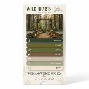 Tarjetas Promocionales Tipo Cascada para Ferias de Boda con Diseño de Pestaña Interactiva para Máxima Involucramiento del Visitante en los Stands - Product Image 6