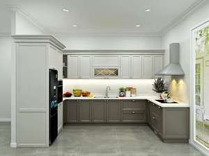 CBMmart Modern Kitchen Furniture Custom Luxury Glossy <strong>Door</strong> Board Modular Wall Cupboard Kitchen Cabinet - Product Image 3