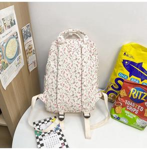 Custom Fashion Floral Travel Back Bag Girls Flower Printing Backpack Laptop <b>Book</b> Bag Daily Backpack - Product Image 5