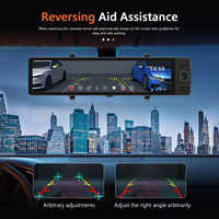 Nouvel enregistreur de conduite à écran tactile rétroviseur 3 canaux de 12 pouces avec WiFi, boîte noire de voiture 2K+1080P+1080P, caméra embarquée