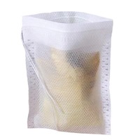 Sachets de thé en papier de coton biodégradable de qualité alimentaire, écologiques, en pâte de bois, avec cordon de serrage.