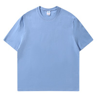 Stok Tersedia Kaos Polos Basic Kerah Bulat Lengan Pendek Warna Solid Kaos Kosong Pakaian Kasual Sehari-hari Pemasok Grosir