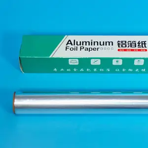 Cheapest Heat Insulation 35 Micron 0.018Mm Papel De Aluminio De Alimentario Aluminum Foil In Roll For Restaurant