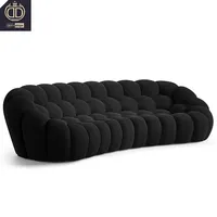 ייחודי סגנון איטלקי מעצב מפואר רוש Bobois ריהוט שחור 2.5 מושב מודרני כוורת בועת ספה
