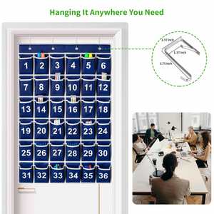 Organizador de Pared para Aula con 36 Bolsillos, Bolsa de Almacenamiento Colgante para Puerta, Porta Celulares, Suministros Escolares y de Oficina - Product Image 4