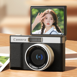 Sınır Ötesi Retro Tarz Taşınabilir Vlog Kamerası Fotoğraf Video Kayıt Öğrenci Hediyesi HD 2.4 İnç Döndürülebilir Ekran Makro Akıllı Çekim - Product Image 6