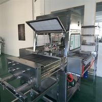 Machine à enrober au chocolat les barres de céréales d'avoine, petite machine à enrober au chocolat avec convoyeur de refroidissement à vendre