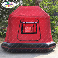 Tente de camping extérieure de haute qualité personnalisée en usine, tente flottante imperméable, maison de camping gonflable