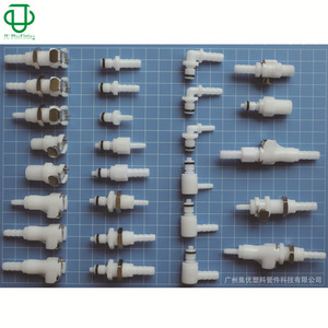 Jijou M ชุด1/8Npt-1/4Npt เกลียววาล์วหยุด POM ข้อต่อพลาสติกสำหรับท่อ9.7-12.7มม - Product Image 4