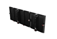 Layar LED Transparan Video Wall Iklan Fashionable Berkualitas Tinggi 4K Mesh, Tahan Air, Warna Penuh, IP65, Kecerahan Tinggi