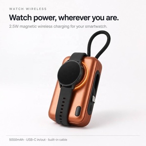 Power Bank Magnetico Compatto da 5000mAh per Orologi, <span class=keywords><strong>Ricarica</strong></span> Diretta USB-C 22.5W per Telefono, <span class=keywords><strong>Ricarica</strong></span> Wireless per Orologi, Portatile EDC - Product Image 2