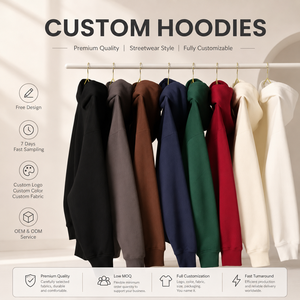Sweat à capuche zippé en coton uni de qualité supérieure pour homme, coupe classique, en molleton bouclette, avec logo imprimé, vente en gros - Product Image 1
