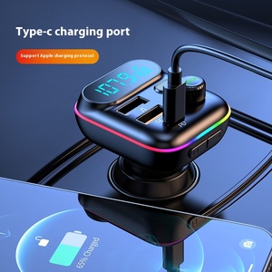 2021 Xe Mới Sạc Nhanh <span class=keywords><strong>4</strong></span> Trong <span class=keywords><strong>1</strong></span> Có Thể Thu Vào Cáp Sạc Khởi Động <span class=keywords><strong>FM</strong></span> <span class=keywords><strong>Transmitter</strong></span> Stereo Receiver Xe MP3 Máy Nghe Nhạc - Product Image 4