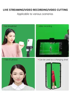 Fondo de 2,4x4m, marco de soporte, Fondo de fotografía, pared de pantalla verde como vestuario al aire libre, Fondo de iluminación de estudio - Product Image 4