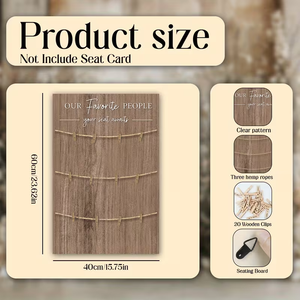 Panneau de mariage en bois, panneaux de bienvenue en bois, grain de bois naturel classique, corde en jute, panneau en bois multifonctionnel personnalisé à suspendre en extérieur - Product Image 6