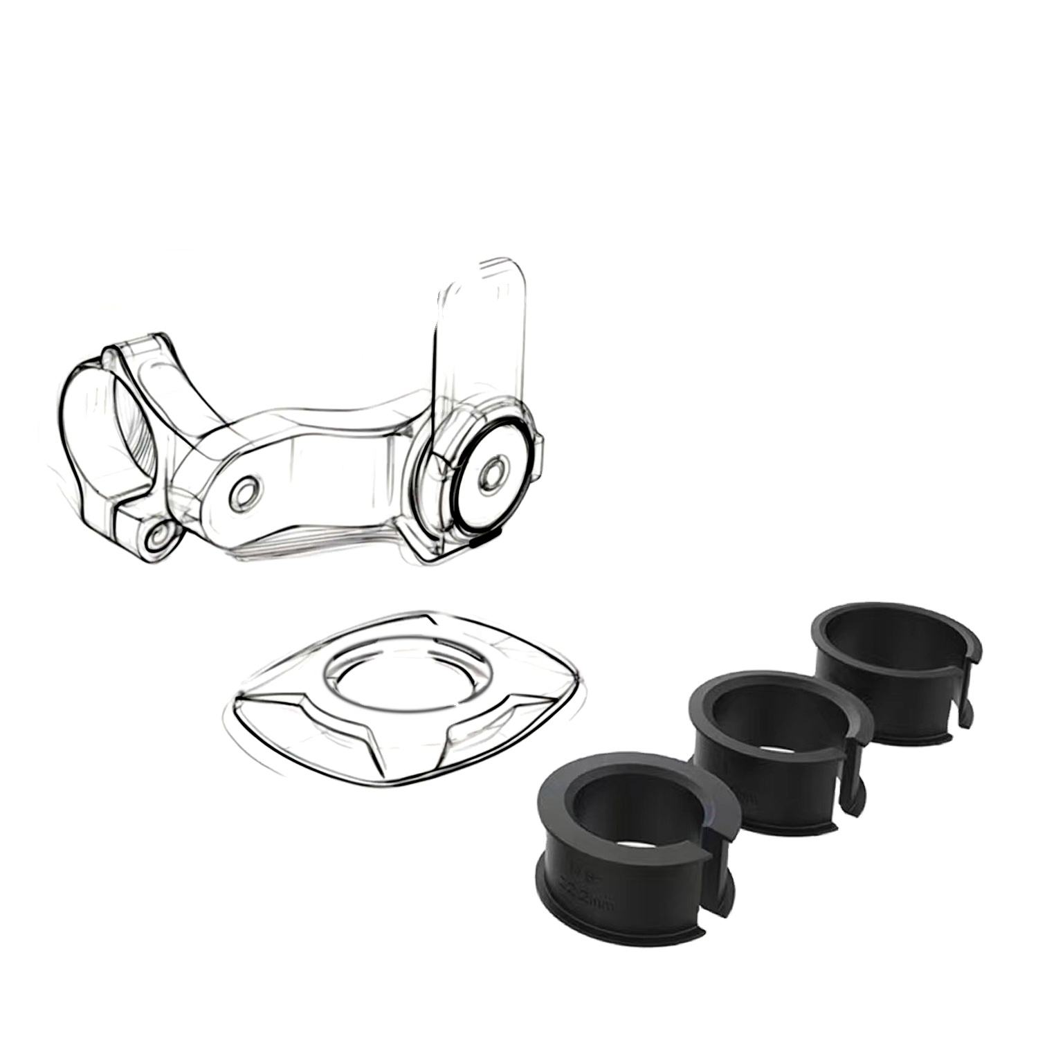 Hongdak Motorcycle Mobile Phone Holder Waterproof Motorbike Scooter Auto Bracket for Motorcycle Phone Protection Holder