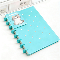 Carnet de notes A4 personnalisé avec impression d'images mignonnes, reliure spirale, pour étudiants