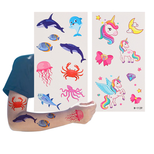 Tùy chỉnh EU chứng nhận dễ thương phim hoạt hình thiết kế không thấm nước không độc hại an toàn tạm thời dán hình xăm cho trẻ em trẻ em bên - Product Image 5