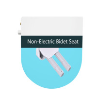Siège de toilette bidet auto-nettoyant en matériau UF, forme D, double buse, personnalisable, vente en gros