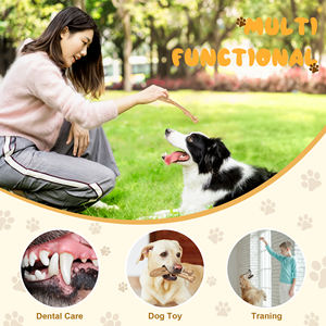 בשר בקר פלאוטור כלב צעצועים ניילון שאינו רעיל מקדם בריאות השיניים צעצוע עמיד לשעוטות אגרסיביות - Product Image 6