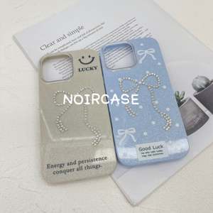 Điện thoại của cô gái 16 Pro Max trường hợp-Rhinestone, mô hình bướm, bảo vệ ống kính, khẩu hiệu - Product Image 1