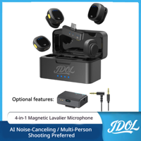 Produit Tendance 2026 : Microphone Lavalier Sans Fil IA 2.4G avec Réduction de Bruit pour Studio, Caméra, Téléphone et Podcast