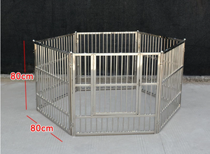 Recinzione <span class=keywords><strong>per</strong></span> Animali Domestici in Acciaio Inox <span class=keywords><strong>per</strong></span> Esterni, Barriera Rimovibile e Collegabile <span class=keywords><strong>per</strong></span> <span class=keywords><strong>Cani</strong></span> di Tutte le Taglie, Uso Interno ed <span class=keywords><strong>Esterno</strong></span> - Product Image 3