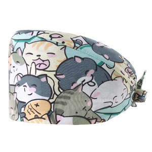 Ajustable Enfermeras Hair Sweatband Belleza Cirugía Gorras Diseño de dibujos animados Enfermera Sombreros Scrub Cap Quirúrgico Venta caliente - Product Image 5