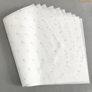 شعار مخصوص مطبوع الأبيض هدية التفاف ورقة الملابس الأنسجة ورقة