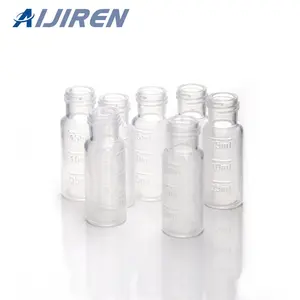 Aijiren 1.5ml प्लास्टिक पेंच शीर्ष एचपीएलसी शीशी सिलिकॉन पूर्व-भट्ठा Polypropylene कैप्स और PTFE के साथ बिक्री के लिए सेप्टा मुकुट टोपी स्वीकार