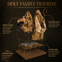 Vente en gros d'artisanat en résine fait main, figurine de chameau de la Sainte Famille, sculpture en tissu, personnage de film télévisé, cadeau de Noël