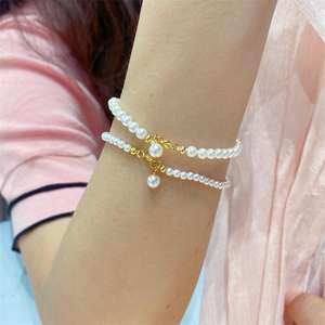Zhizhen High-End Xiaohongshu Collection Popular <b>Pearl</b> String <b>Bracelets</b> with Simple Style Niche Design Ins Style Fever - Product Image 1