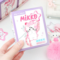 6 pièces de porte-clés unisexe en PVC, thèmes animaux mignons, fantastiques et science-fiction, en boîte mystère, avec personnage d'anime Mikko authentique, boîte surprise personnalisée