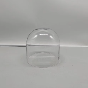 Hand Blown Clear Crystal Display Dome Artisan Medium <b>Bell</b> Jar Cloche for Figurines Candles Plants Centerpiece - Product Image 3