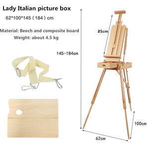 Professionnel Réglable Conception Croquis Photo Boîte Art Antique Hêtre Table Peinture <span class=keywords><strong>Chevalet</strong></span> Pour Artiste Peinture Affichage - Product Image 5
