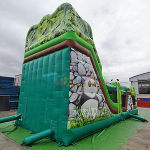 Parcours d'obstacles gonflable extérieur pour enfants, château gonflable commercial avec toboggan, parcours d'obstacles gonflable panda - Product Image 5