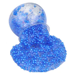 DIY Slime Kit für Mädchen Jungen-Ultimate Glow in the Dark Glitter Slime Making Kit Kunst handwerk-Slime Big Foam Beads Balls