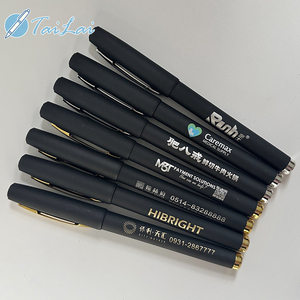 <span class=keywords><strong>Penna</strong></span> Promozionale <span class=keywords><strong>Nera</strong></span> con Inchiostro <span class=keywords><strong>Gel</strong></span> 0.5mm, Fusto Nero Personalizzabile con LOGO Stampato - Product Image 3