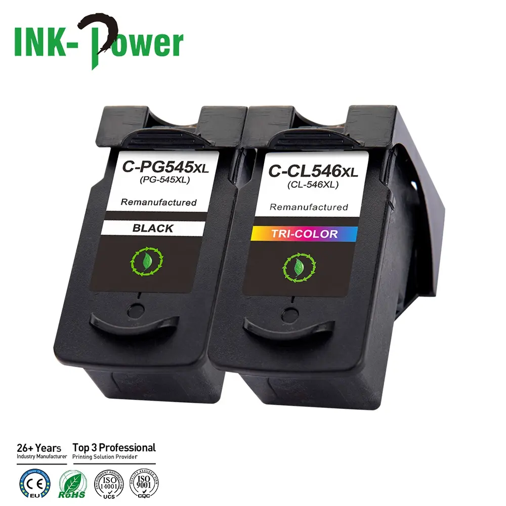 INK-POWER PG-545 CL-546 PG545 CL546 545XL 546XL PG 545 CL 546 Remanufactured Inkjet Ink Cartridge for Canon PIXMA MG2450 Printer