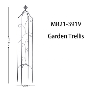 Expanding Metal Garden <strong>Trellis</strong> with <strong>Leaf</strong>-Design Fencing &amp; Gates Supports Plants &amp; Vines - Product Image 4