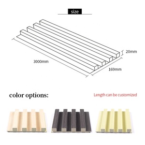 <strong>Interior</strong> Cladding Flexible Solid Wpc Pvc Wooden Grille Grain Fluted Panel Decoration Wall Panel for Mall and <strong>Hall</strong> - Product Image 4